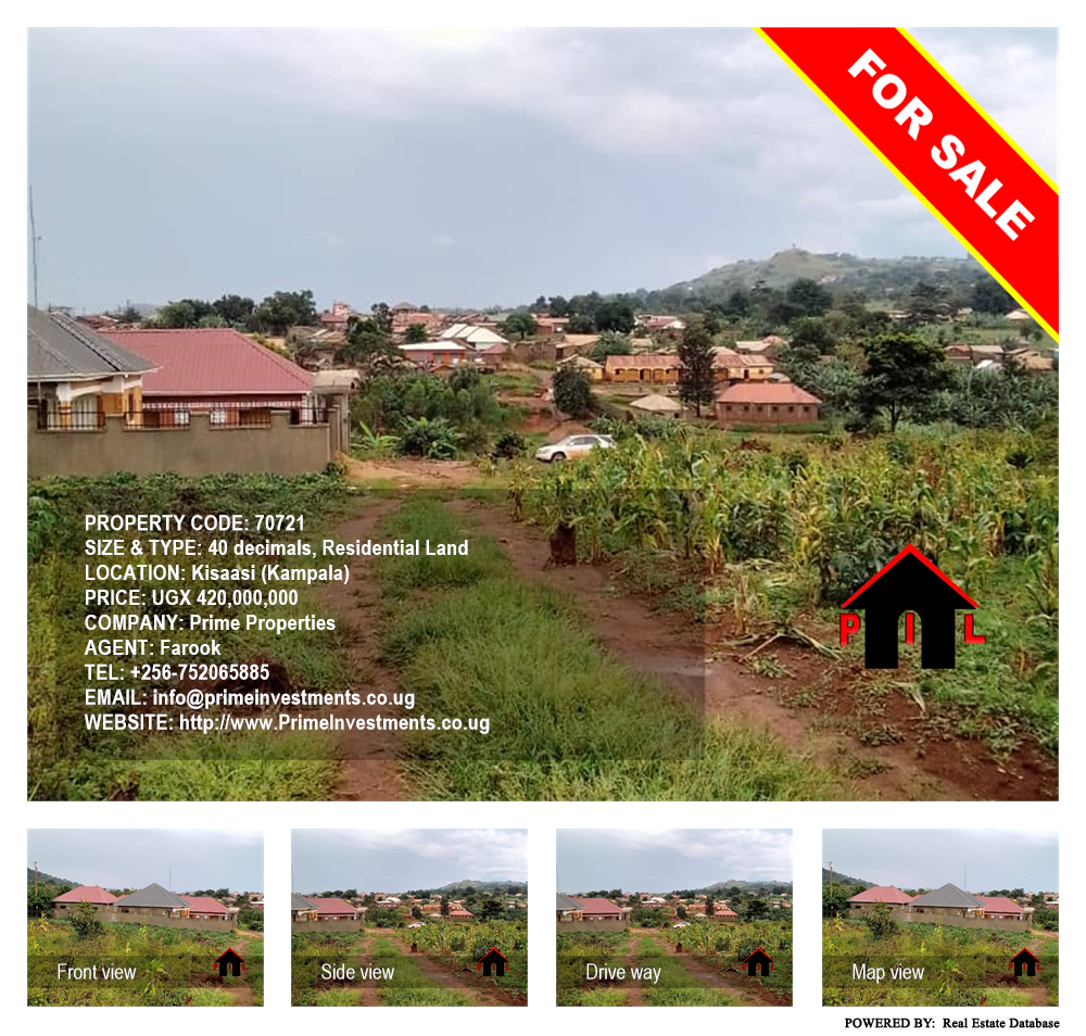 Residential Land  for sale in Kisaasi Kampala Uganda, code: 70721