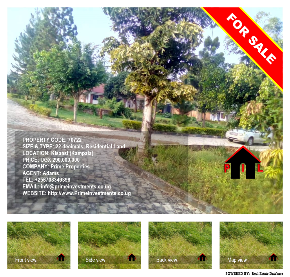 Residential Land  for sale in Kisaasi Kampala Uganda, code: 70722