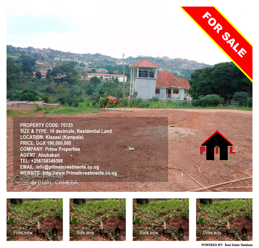 Residential Land  for sale in Kisaasi Kampala Uganda, code: 70725