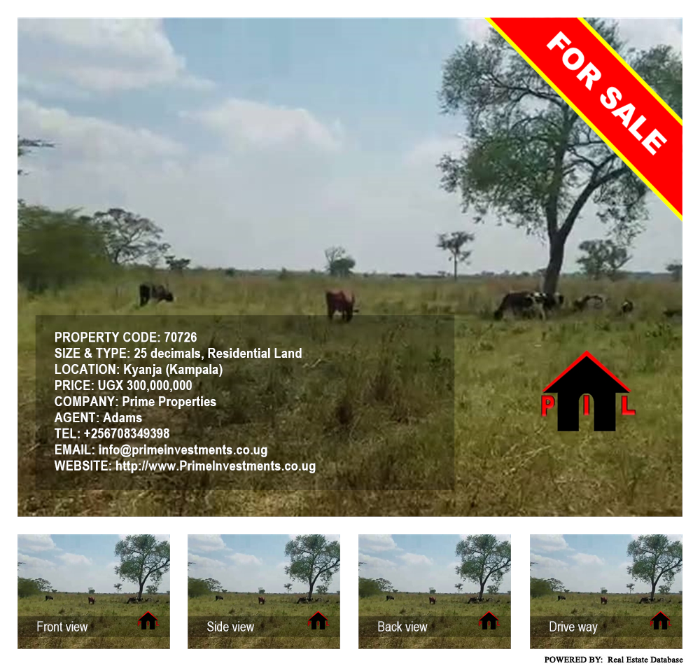 Residential Land  for sale in Kyanja Kampala Uganda, code: 70726