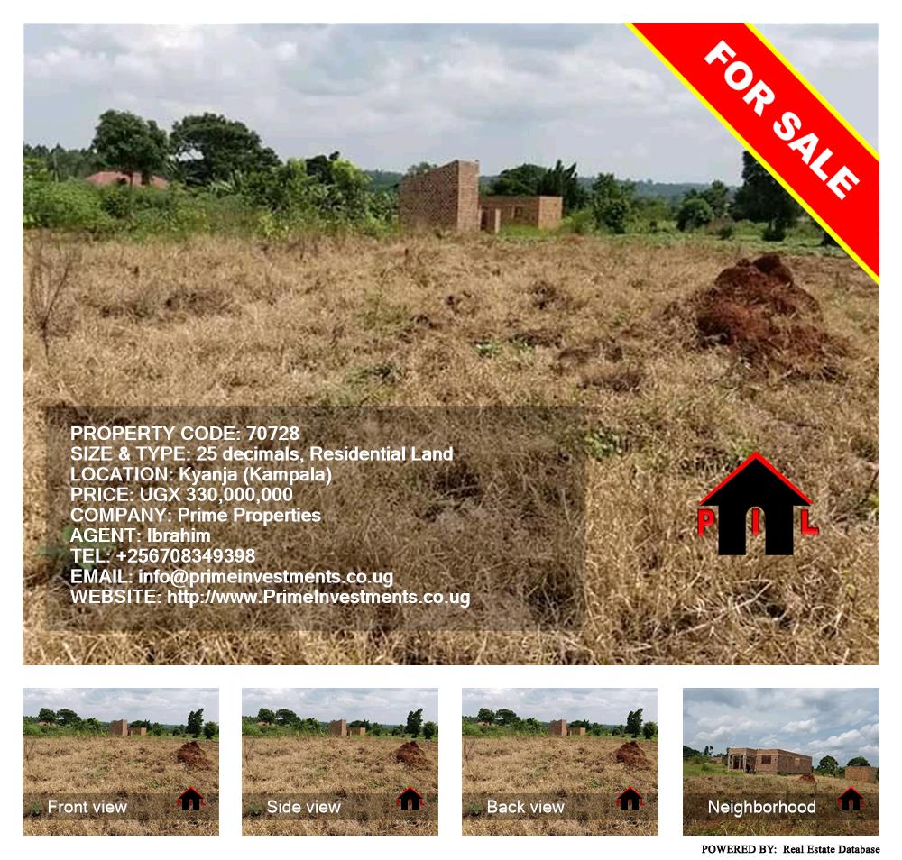 Residential Land  for sale in Kyanja Kampala Uganda, code: 70728