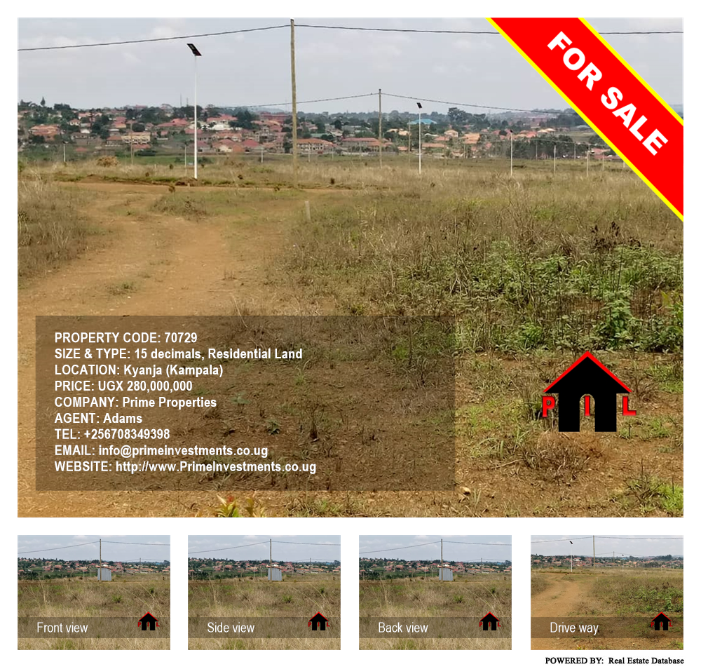 Residential Land  for sale in Kyanja Kampala Uganda, code: 70729