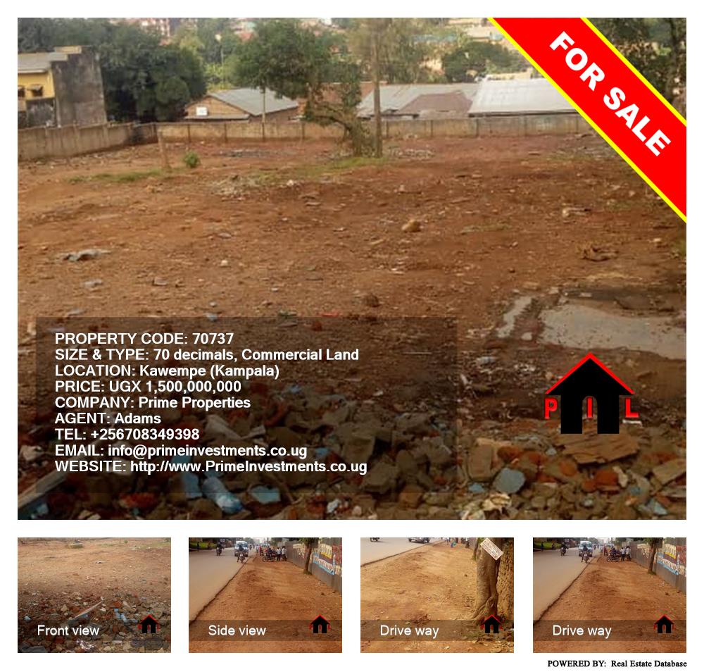 Commercial Land  for sale in Kawempe Kampala Uganda, code: 70737