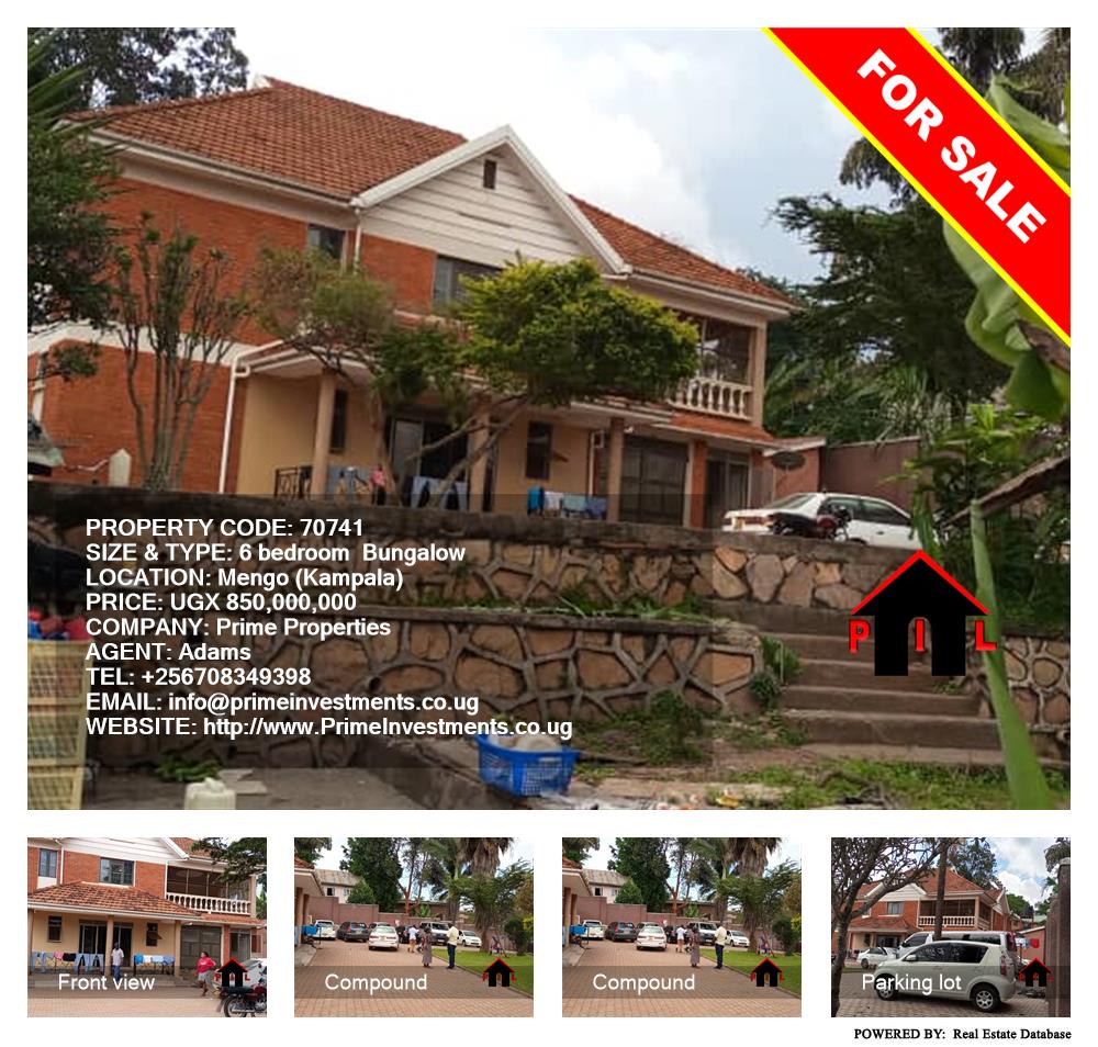 6 bedroom Bungalow  for sale in Mengo Kampala Uganda, code: 70741