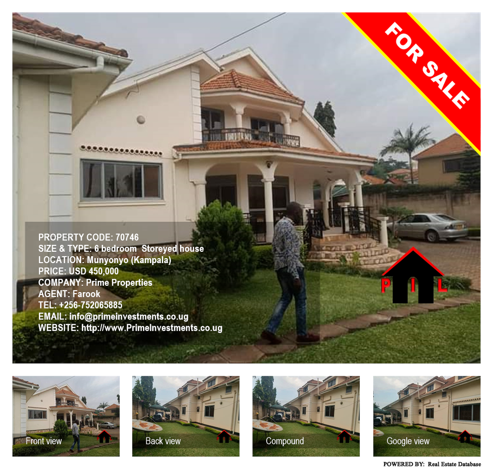 6 bedroom Storeyed house  for sale in Munyonyo Kampala Uganda, code: 70746