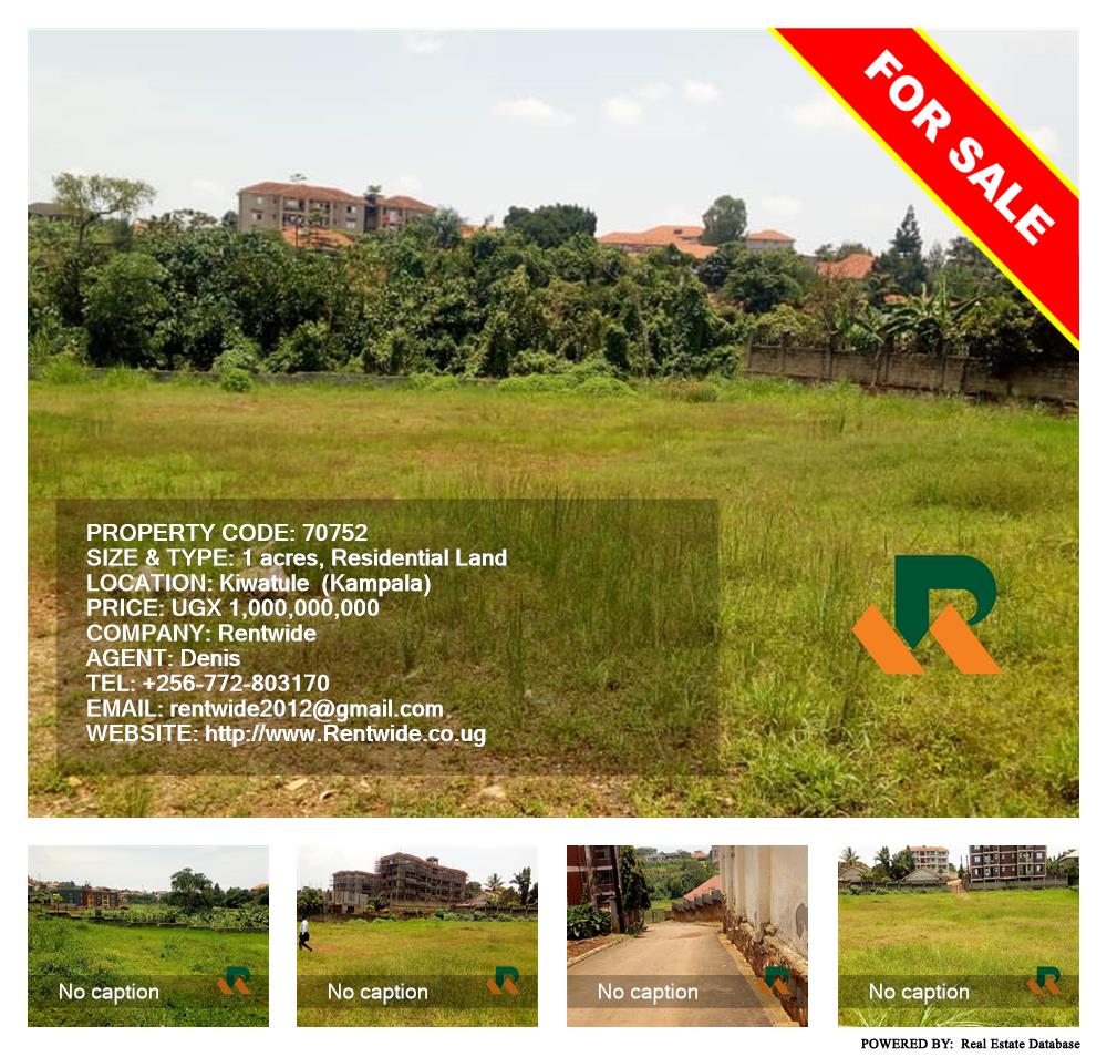 Residential Land  for sale in Kiwaatule Kampala Uganda, code: 70752