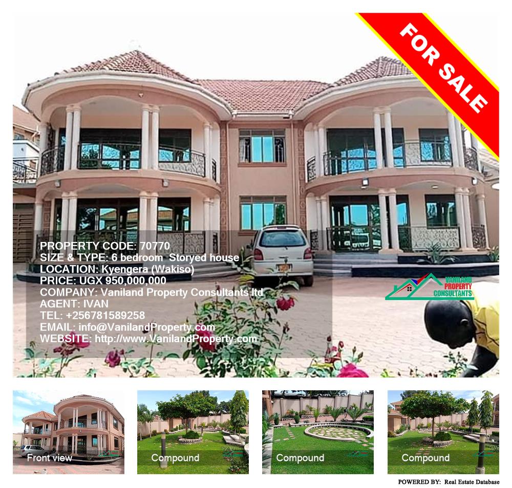 6 bedroom Storeyed house  for sale in Kyengela Wakiso Uganda, code: 70770