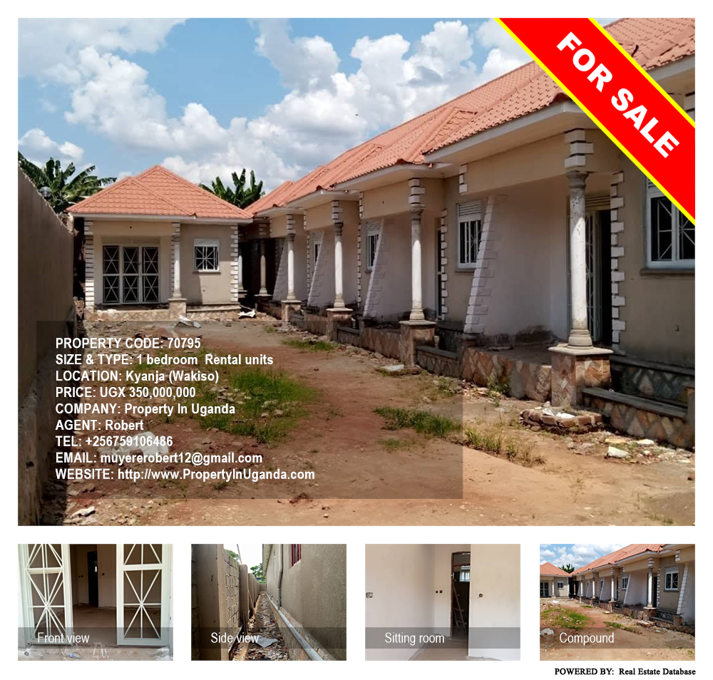 1 bedroom Rental units  for sale in Kyanja Wakiso Uganda, code: 70795