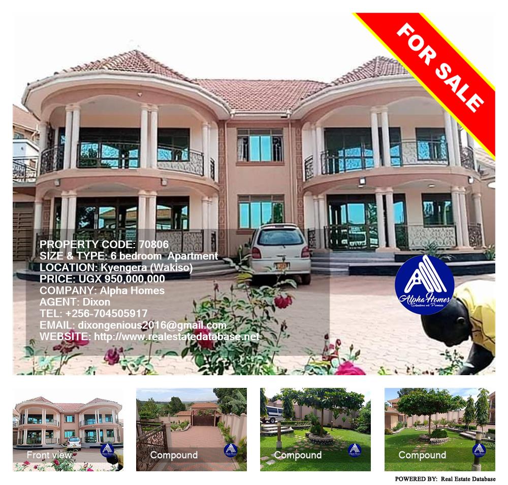 6 bedroom Apartment  for sale in Kyengela Wakiso Uganda, code: 70806