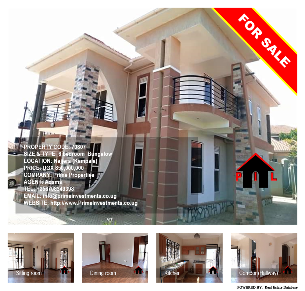 6 bedroom Bungalow  for sale in Najjera Kampala Uganda, code: 70807