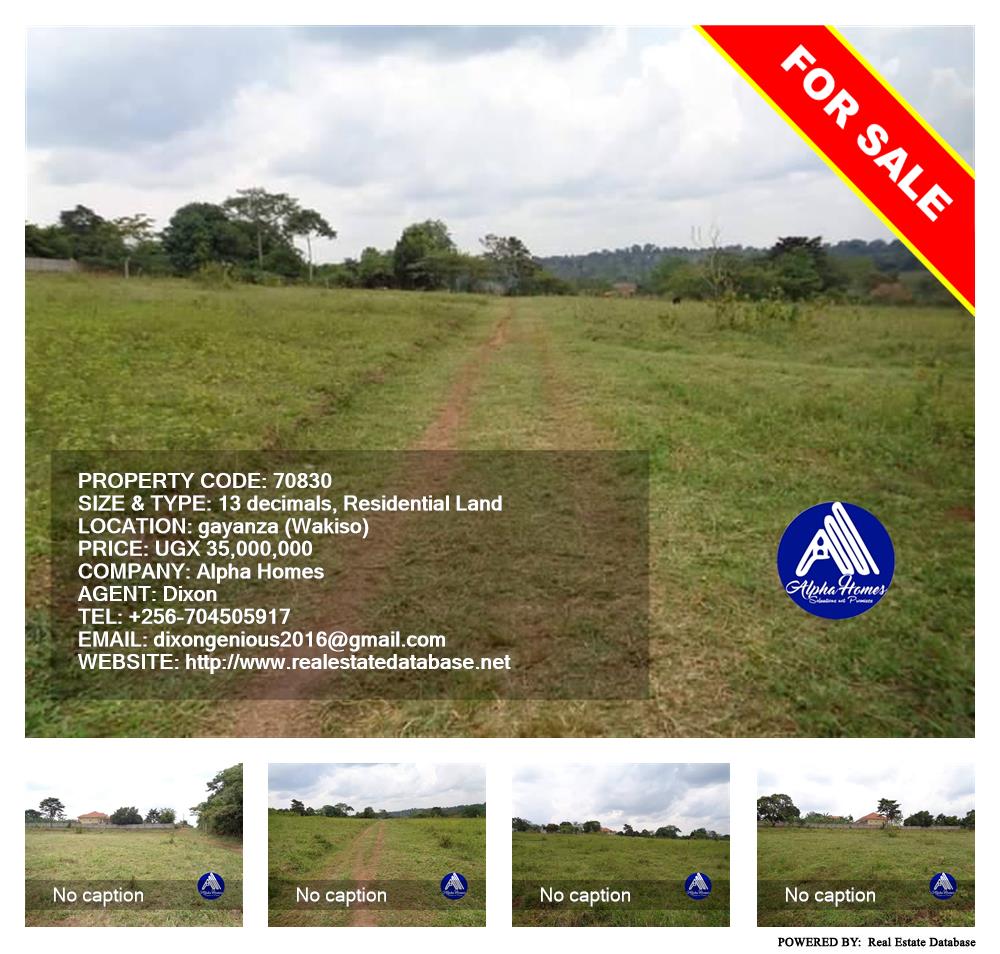 Residential Land  for sale in Gayaza Wakiso Uganda, code: 70830