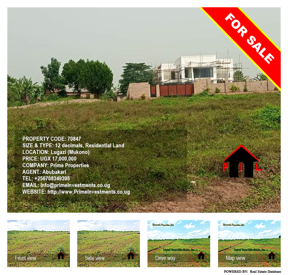 Residential Land  for sale in Lugazi Mukono Uganda, code: 70847