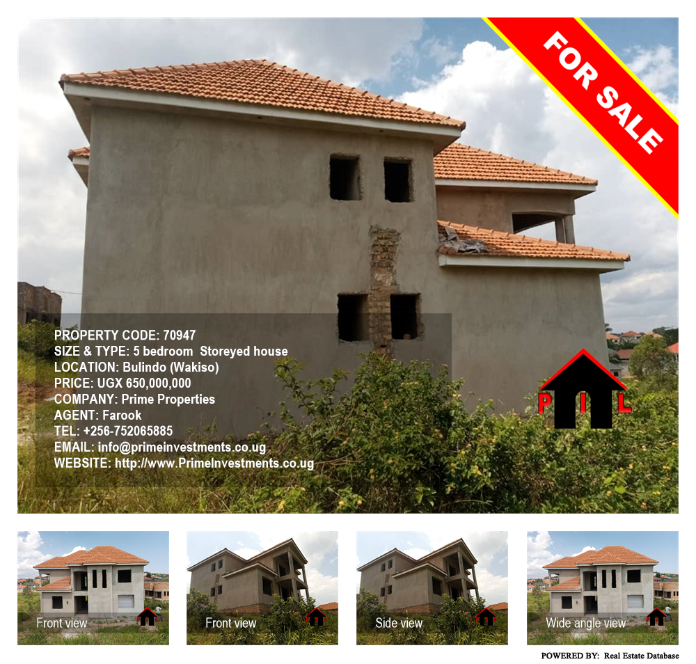 5 bedroom Storeyed house  for sale in Bulindo Wakiso Uganda, code: 70947