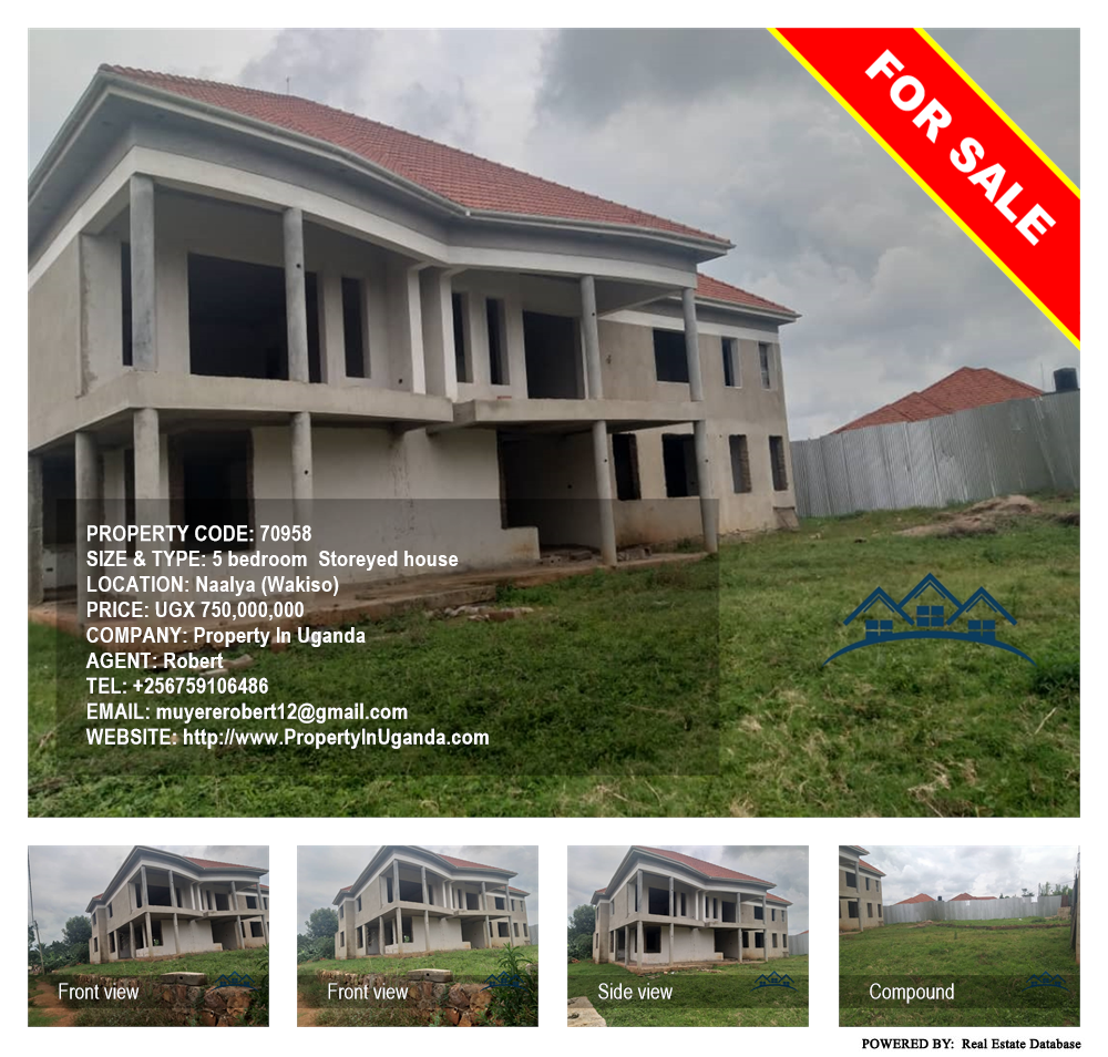 5 bedroom Storeyed house  for sale in Naalya Wakiso Uganda, code: 70958