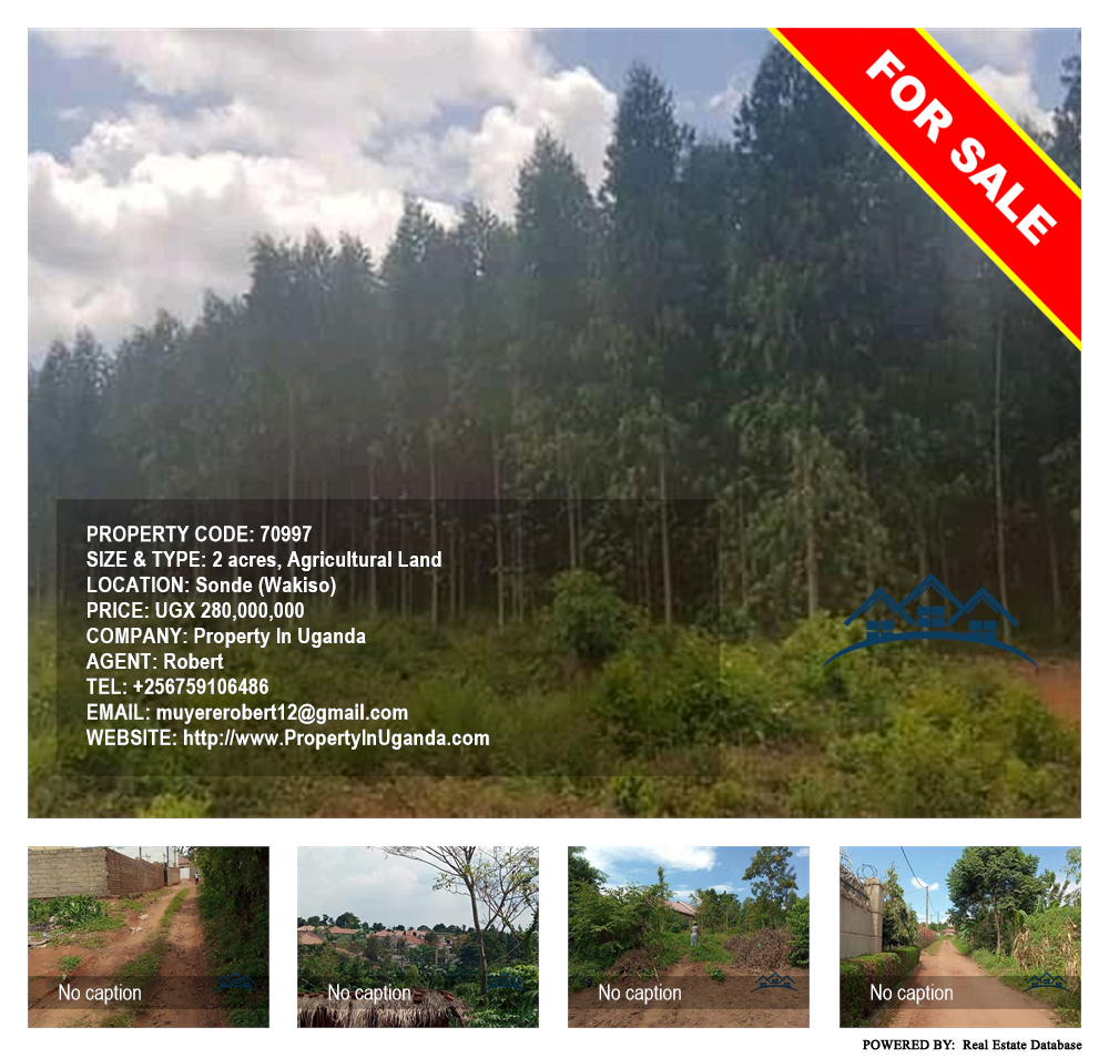 Agricultural Land  for sale in Sonde Wakiso Uganda, code: 70997