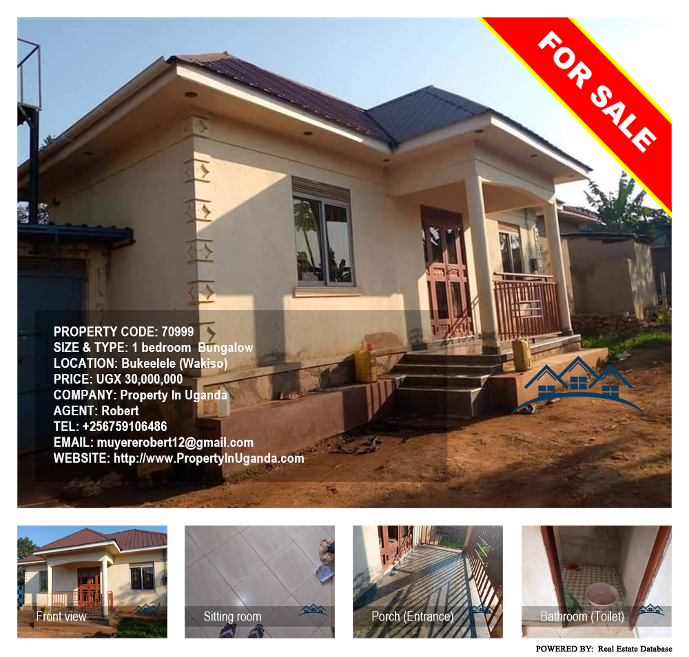 1 bedroom Bungalow  for sale in Bukeelele Wakiso Uganda, code: 70999