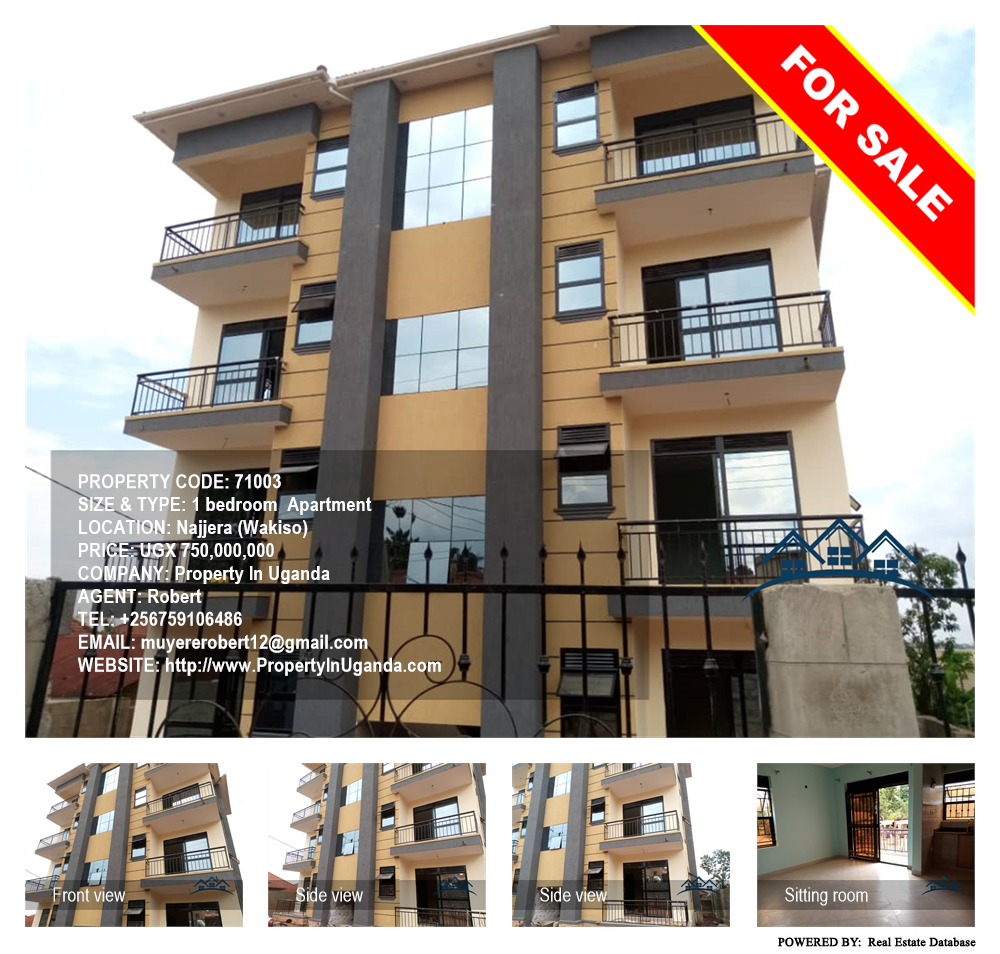 1 bedroom Apartment  for sale in Najjera Wakiso Uganda, code: 71003