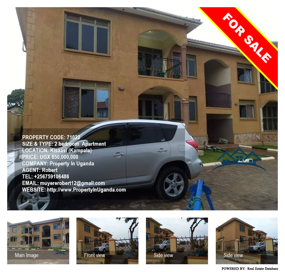 2 bedroom Apartment  for sale in Kisaasi Kampala Uganda, code: 71022