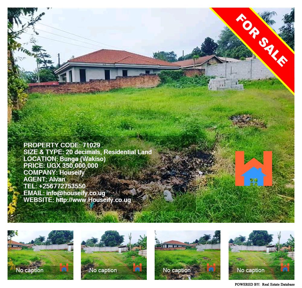 Residential Land  for sale in Bbunga Wakiso Uganda, code: 71029