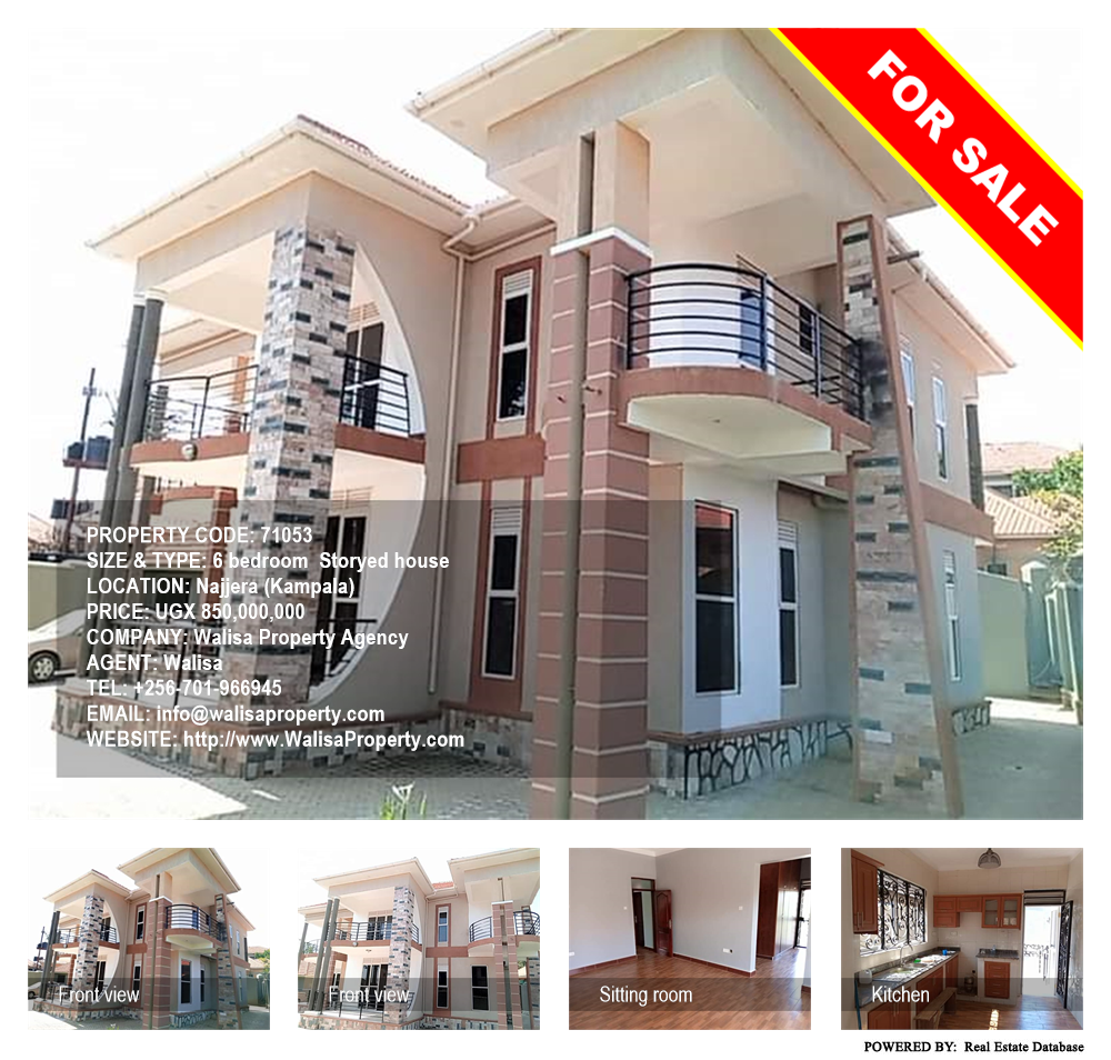 6 bedroom Storeyed house  for sale in Najjera Kampala Uganda, code: 71053