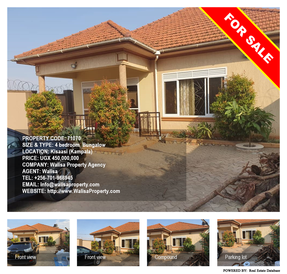 4 bedroom Bungalow  for sale in Kisaasi Kampala Uganda, code: 71070