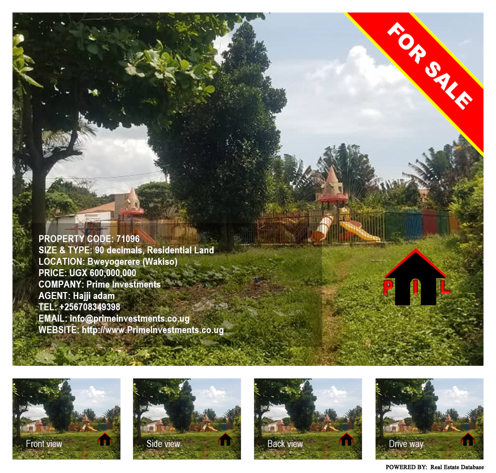 Residential Land  for sale in Bweyogerere Wakiso Uganda, code: 71096