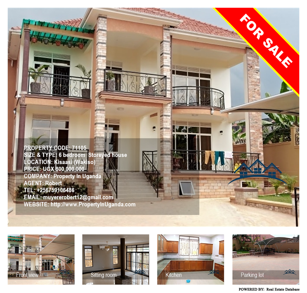 6 bedroom Storeyed house  for sale in Kisaasi Wakiso Uganda, code: 71105