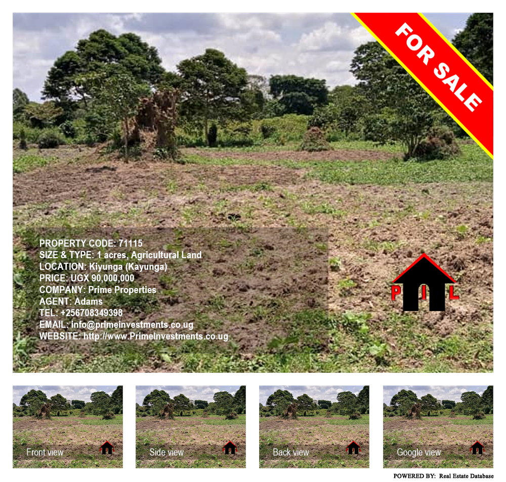 Agricultural Land  for sale in Kiyunga Kayunga Uganda, code: 71115