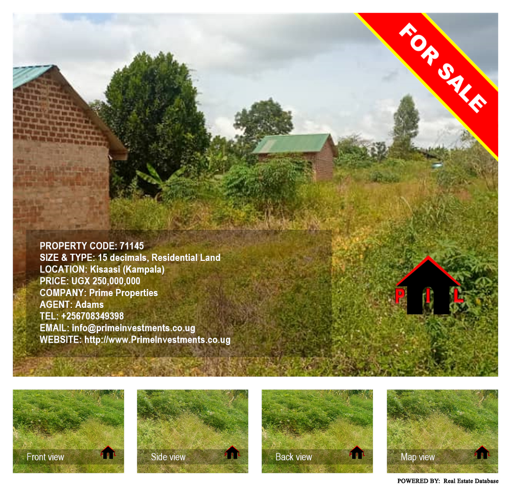 Residential Land  for sale in Kisaasi Kampala Uganda, code: 71145