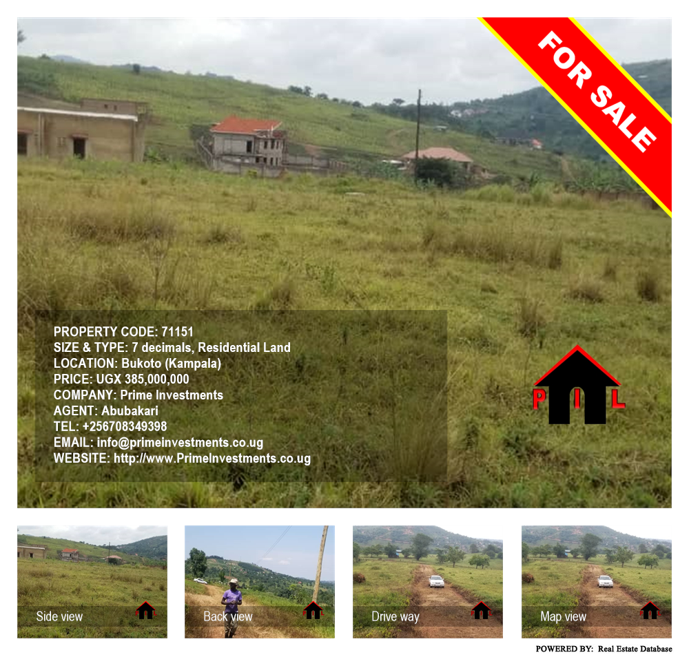 Residential Land  for sale in Bukoto Kampala Uganda, code: 71151