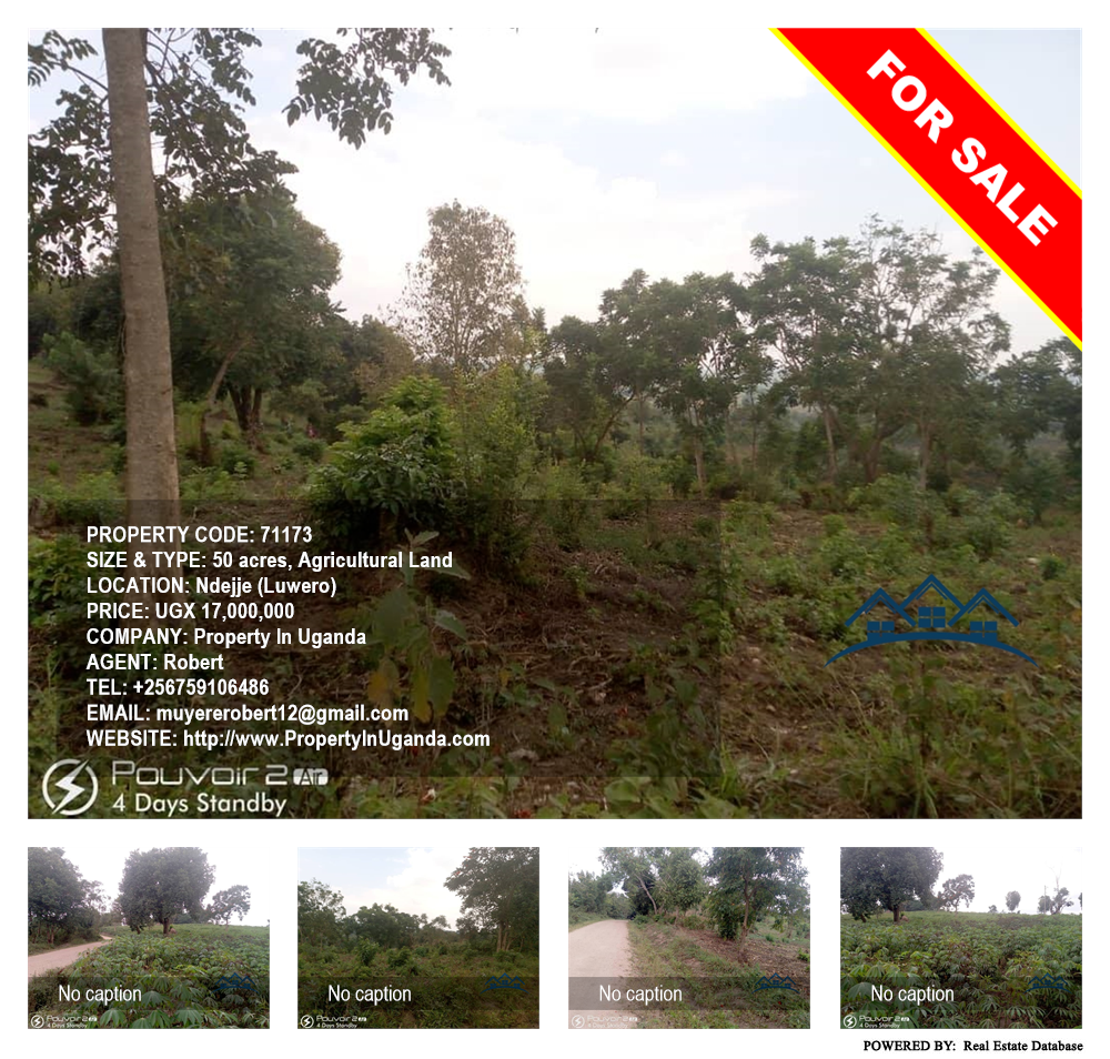 Agricultural Land  for sale in Ndejje Luweero Uganda, code: 71173