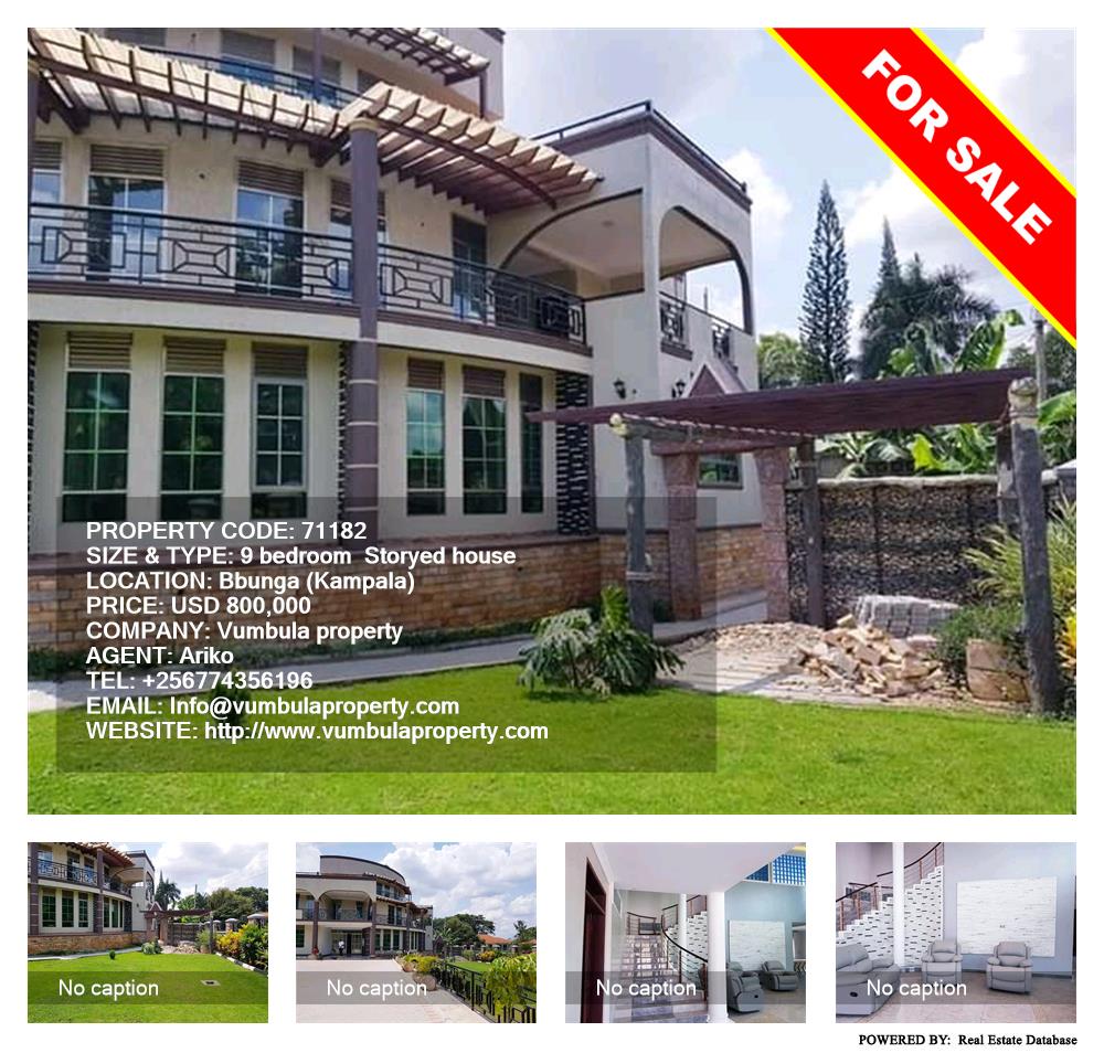9 bedroom Storeyed house  for sale in Bbunga Kampala Uganda, code: 71182