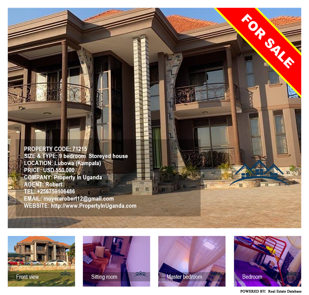 9 bedroom Storeyed house  for sale in Lubowa Kampala Uganda, code: 71215