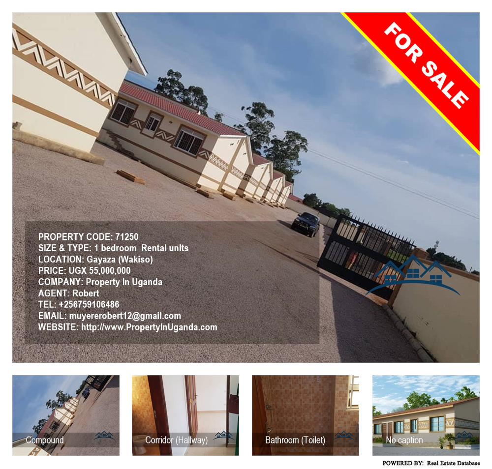 1 bedroom Rental units  for sale in Gayaza Wakiso Uganda, code: 71250