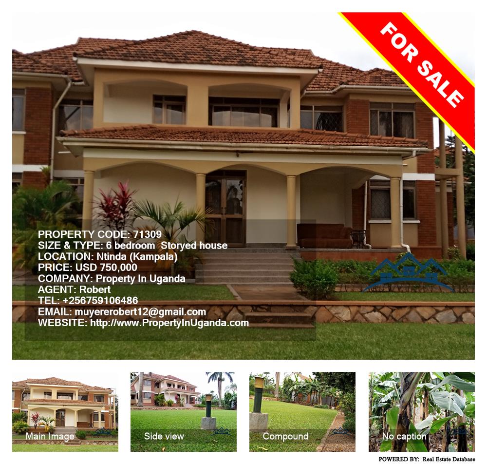 6 bedroom Storeyed house  for sale in Ntinda Kampala Uganda, code: 71309