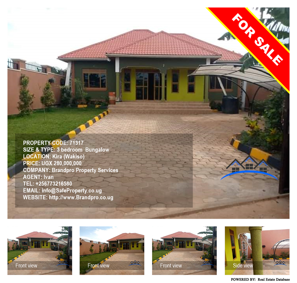 3 bedroom Bungalow  for sale in Kira Wakiso Uganda, code: 71317