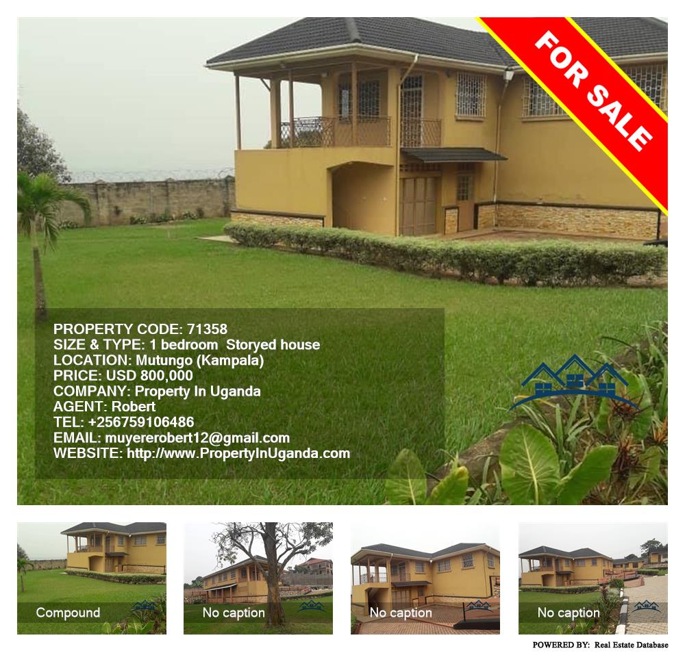 1 bedroom Storeyed house  for sale in Mutungo Kampala Uganda, code: 71358