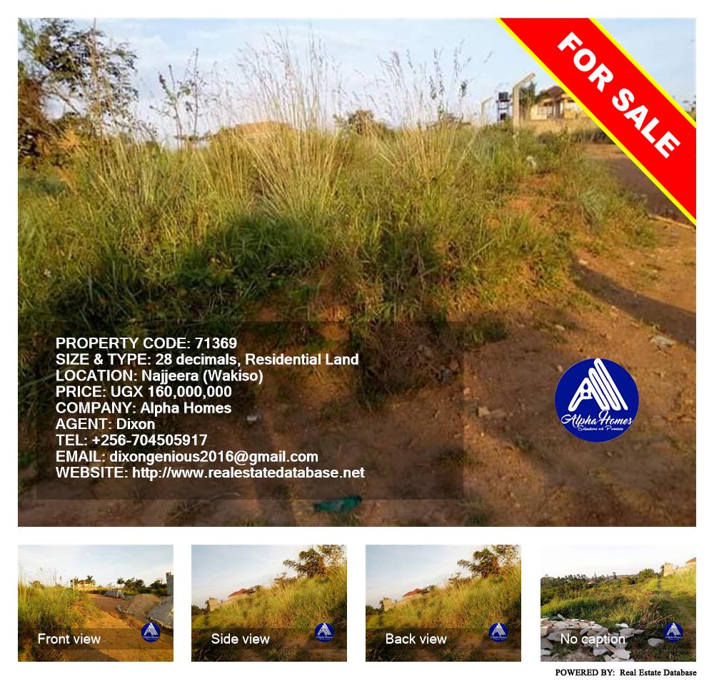 Residential Land  for sale in Najjera Wakiso Uganda, code: 71369