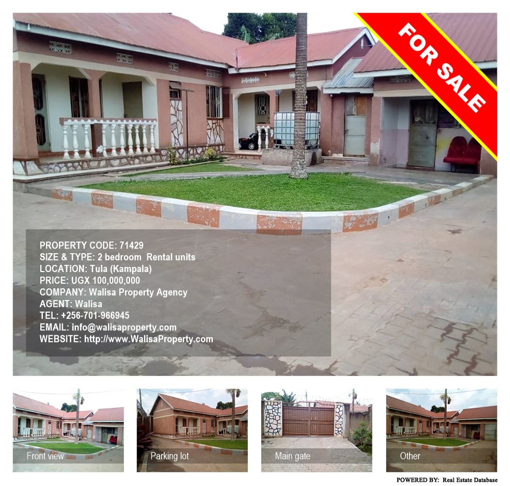 2 bedroom Rental units  for sale in Tula Kampala Uganda, code: 71429