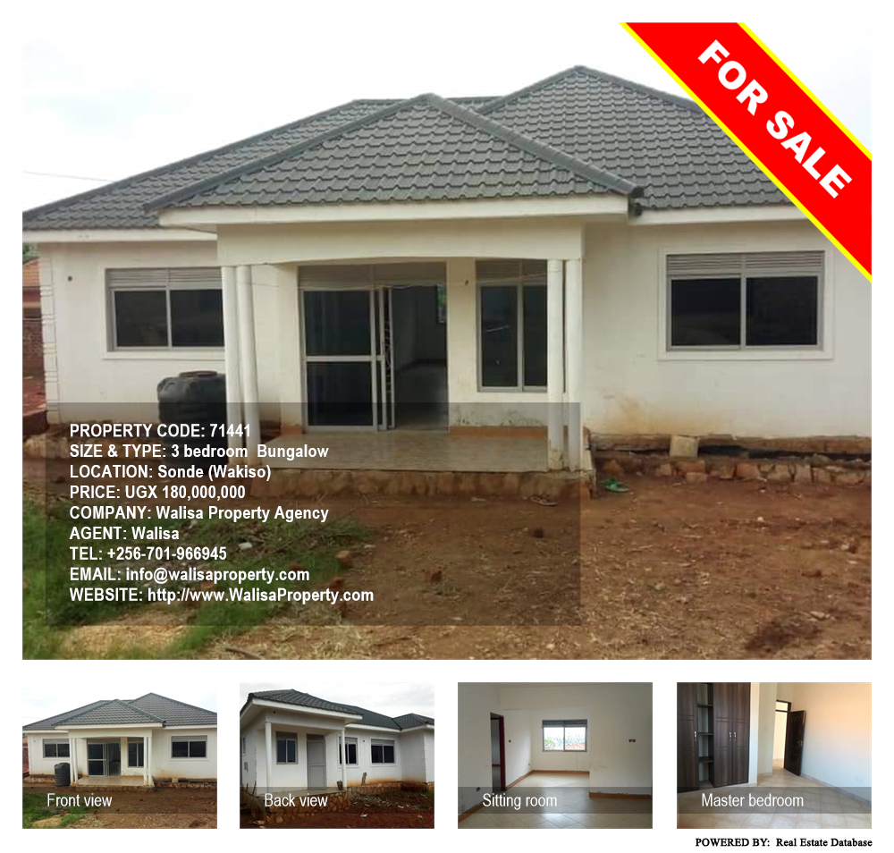 3 bedroom Bungalow  for sale in Sonde Wakiso Uganda, code: 71441