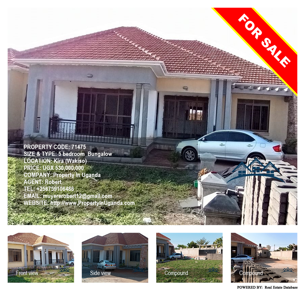 5 bedroom Bungalow  for sale in Kira Wakiso Uganda, code: 71475