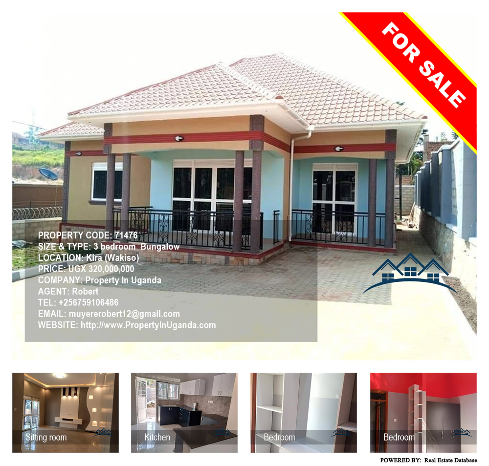 3 bedroom Bungalow  for sale in Kira Wakiso Uganda, code: 71476