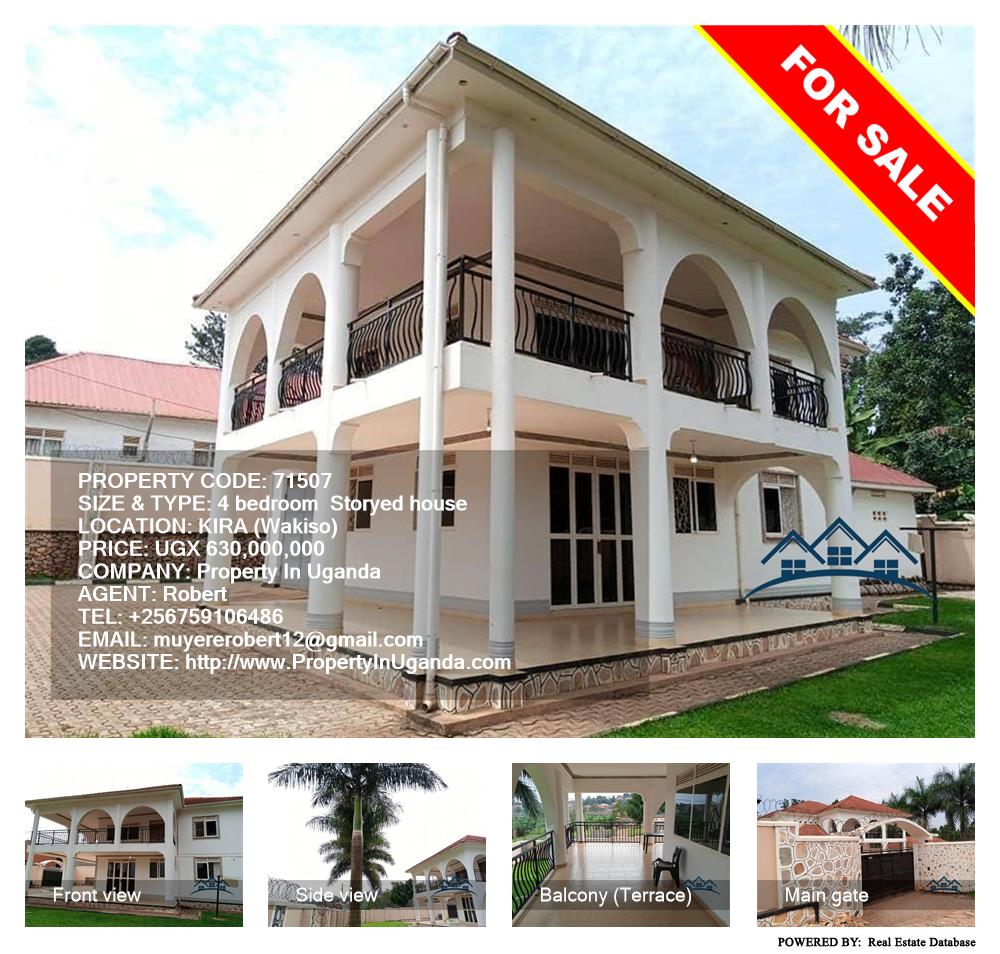 4 bedroom Storeyed house  for sale in Kira Wakiso Uganda, code: 71507