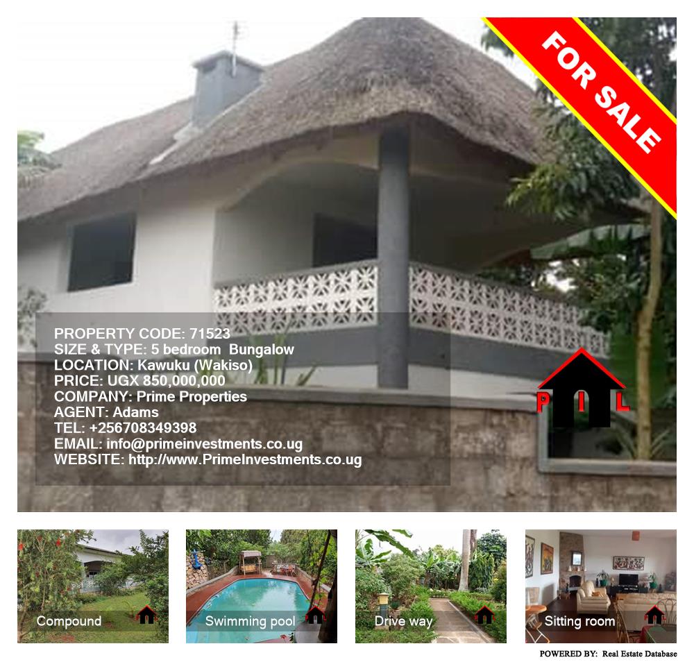 5 bedroom Bungalow  for sale in Kawuku Wakiso Uganda, code: 71523