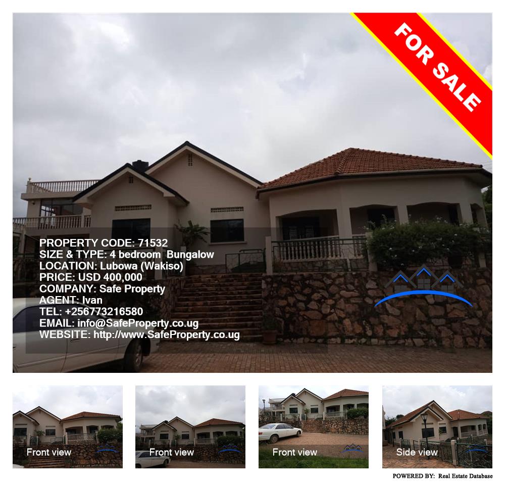 4 bedroom Bungalow  for sale in Lubowa Wakiso Uganda, code: 71532