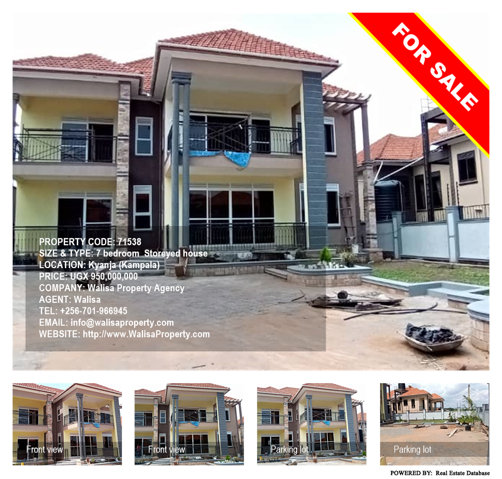 7 bedroom Storeyed house  for sale in Kyanja Kampala Uganda, code: 71538