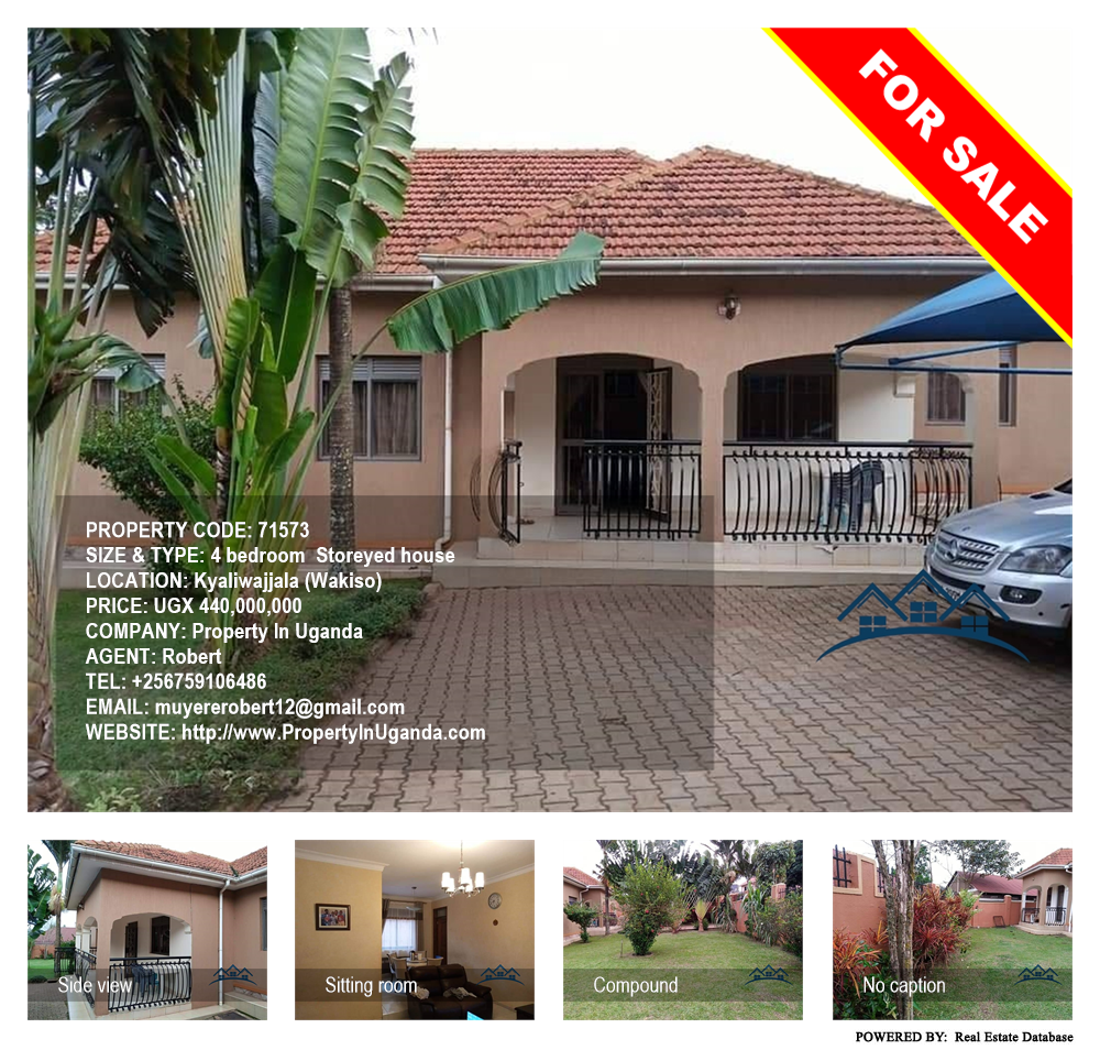 4 bedroom Storeyed house  for sale in Kyaliwajjala Wakiso Uganda, code: 71573