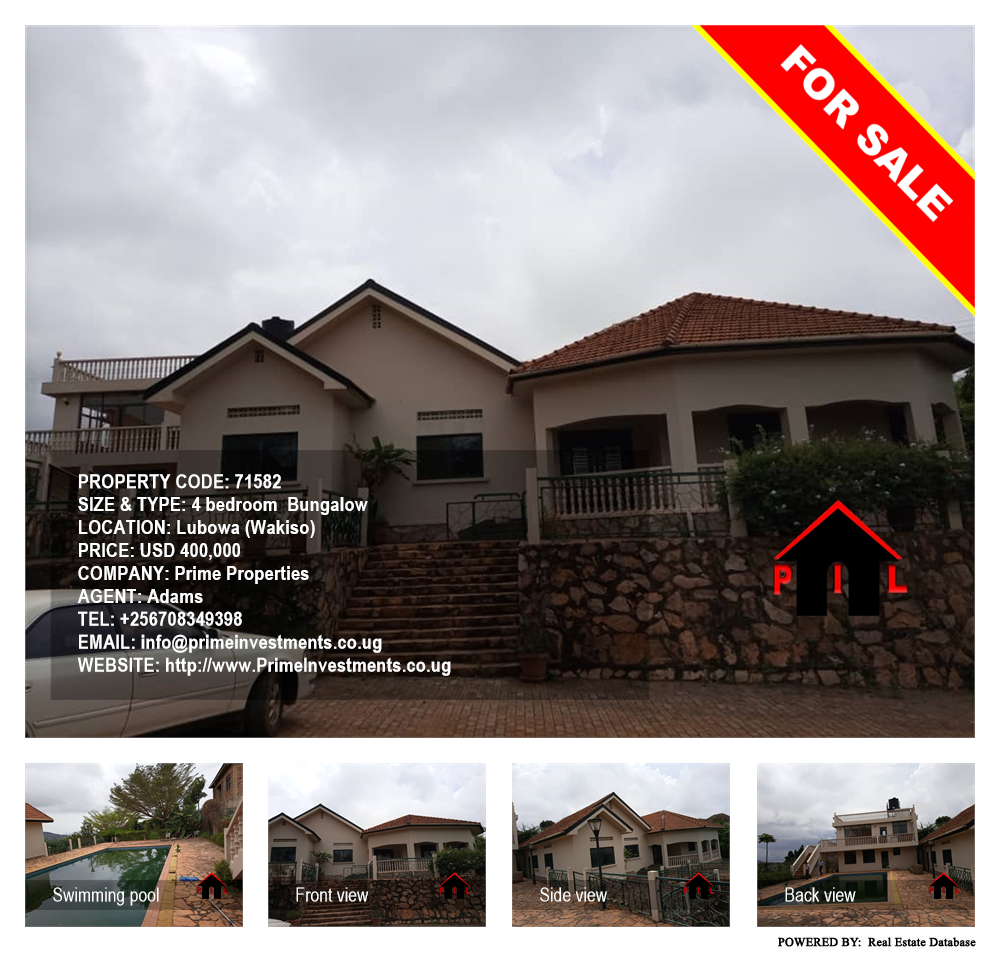 4 bedroom Bungalow  for sale in Lubowa Wakiso Uganda, code: 71582