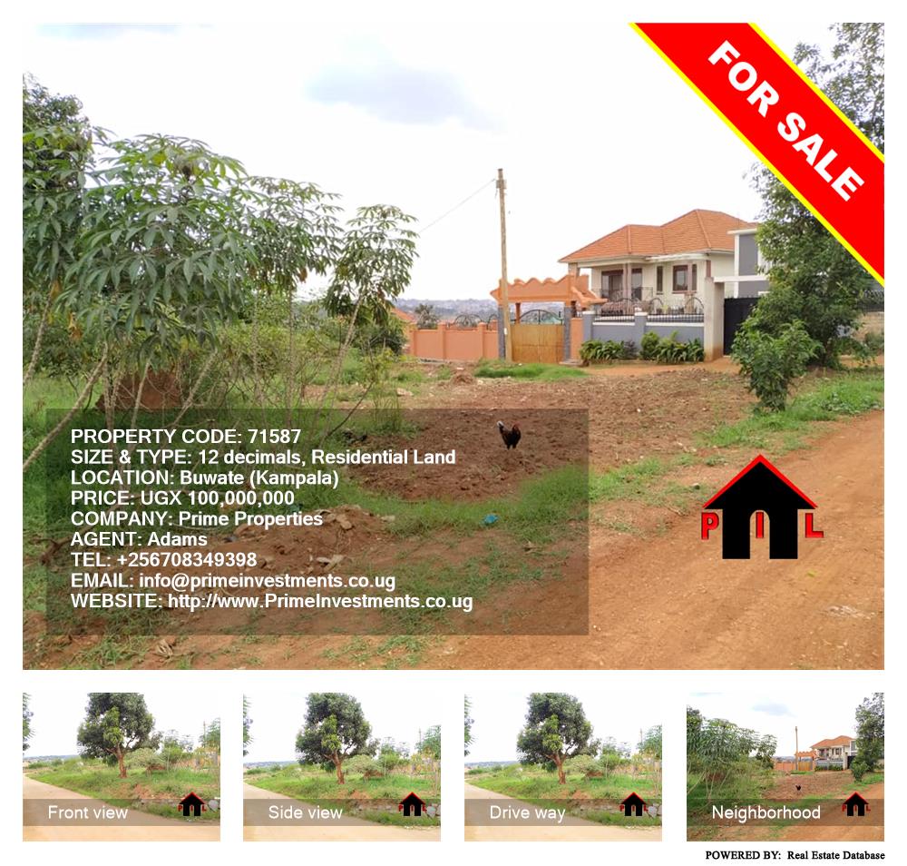 Residential Land  for sale in Buwaate Kampala Uganda, code: 71587