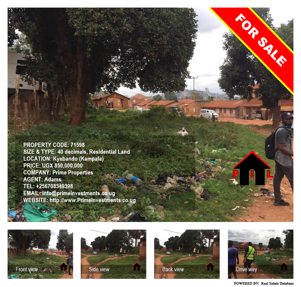 Residential Land  for sale in Kyebando Kampala Uganda, code: 71598